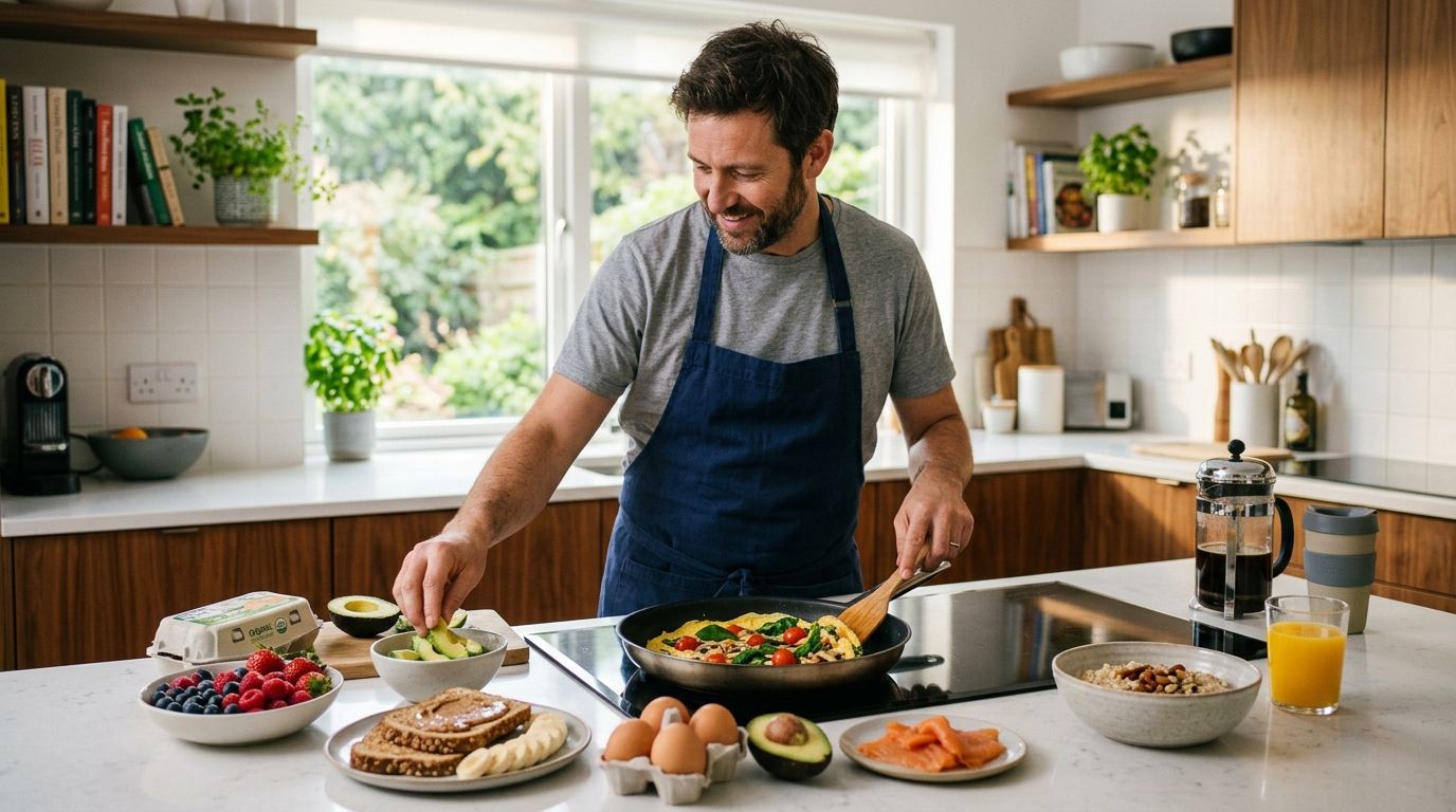 Friss zöldségek és gyümölcsök egy asztalon